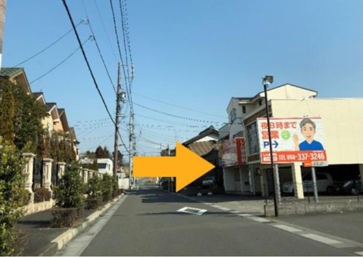 鏡島大橋方面からの道案内